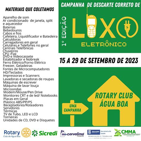 Rotary Club Faz Campanha De Coleta De Lixo Eletr Nico Veja V Deo