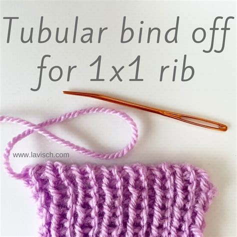 tutorial – working a tubular bind off for 1x1 rib - La Visch Designs ...