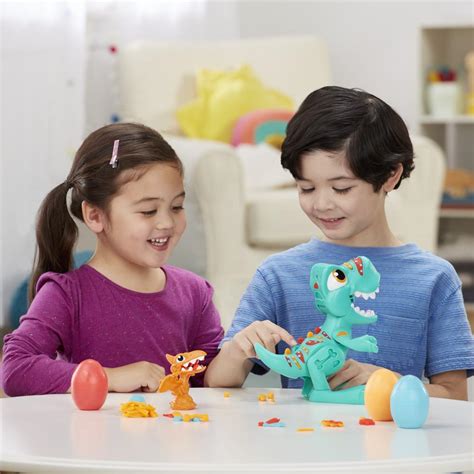 Massa de Modelar Play Doh Dino Crew Rex O Comilão Ovos Recheados