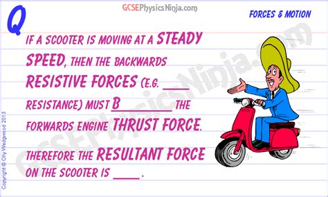 8 Resultant Force On A Scooter