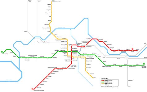 Daegu Subway Map English Reena Catriona