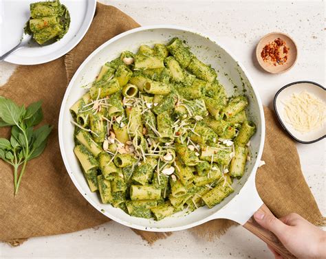 Kale Pesto Rigatoni Recipe Sidechef