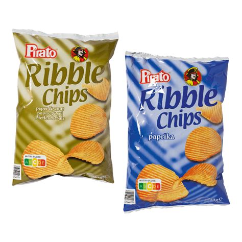 Pirato Chips Gaufr Es Poivre Sel Ou Paprika Bon March Chez Aldi