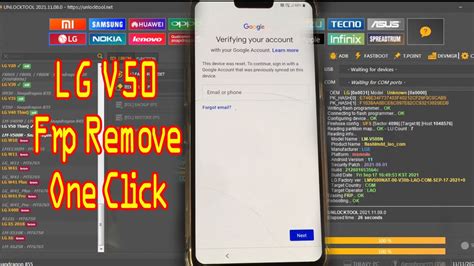 Lg V Thinq Frp Lock Remove Only One Click With Edl Test Point Youtube