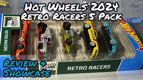 Hot Wheels 2024 RETRO RACERS 5 Pack Unboxing Review Showcase