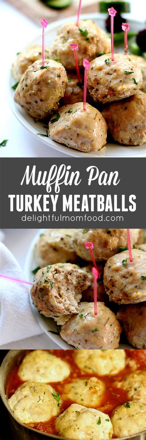 Healthy Oven-Baked Turkey Meatballs - Delightful Mom Food