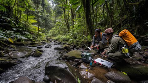 Scientists Studying In The Rainforest Ecological Research