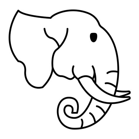 Imagen De Elefante Para Colorear