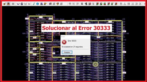 COMO SOLUCIONAR ERROR 30333 EN CYPECAD YouTube