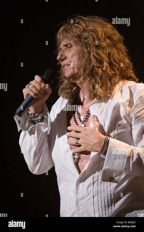 Whitesnake Singer David Coverdale Performing Live On Stage 2008 Uk Tour