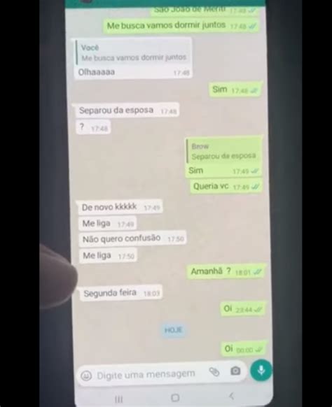 Esposa abre WhatsApp do marido que estava bêbado e descobre traição