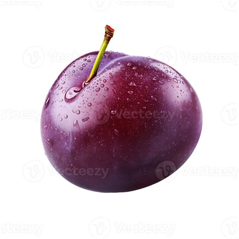 Ai Generated Plum Fruit Icon Isolated Transparent Background 37368094 Png