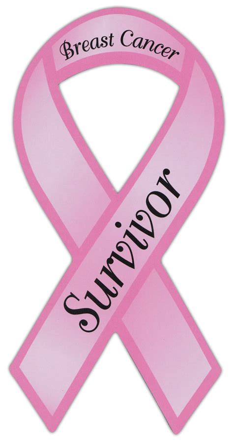 Pink Ribbon Shaped Awareness Magnet Breast Cancer Survivor Cars