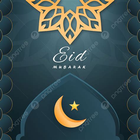 Eid Mubarak Greetings Card Template Design Template Download On Pngtree