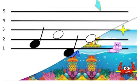 Методика раннего музыкального развития, легкие ноты