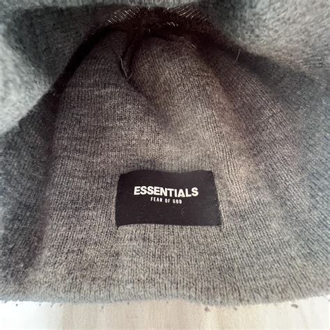 Fear Of God Essentials Beanie Grey Used A Few Depop