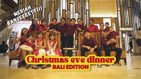 MERAYAKAN MALAM NATAL DI SALAHSATU HOTEL BERBINTANG DI BALI MAKANANNYA