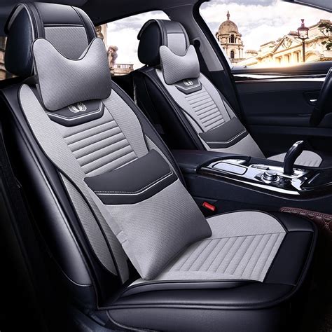 Full Coverage Pu Leather Car Seat Cover Flax Fiber Auto Seats Covers For Haval H2 H3 H5 H6 H8 H9