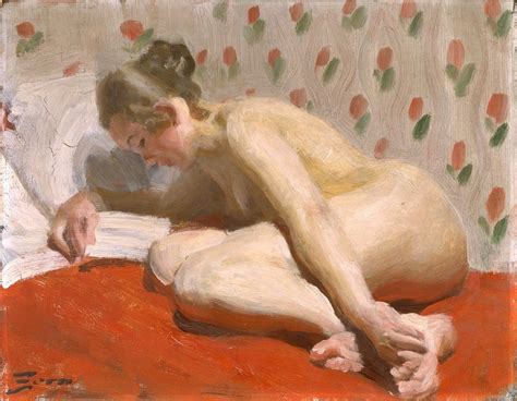 Study Of A Nude Painting Anders Zorn Oil Paintings