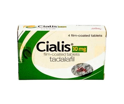 Cialis Tadalafil 4 X 10mg Tablets Pharmacy Direct GB