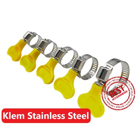 Jual Klem Kuping Selang Gas Air Penjepit Putar Hose Clamp Kompor