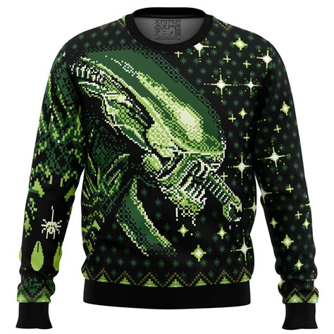 Xenomorph Alien Ugly Christmas Sweater - Anime Ape