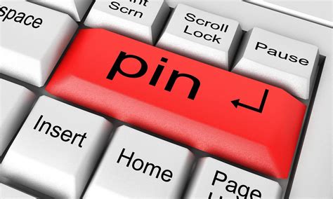 Pin Word On White Keyboard 6014165 Stock Photo At Vecteezy