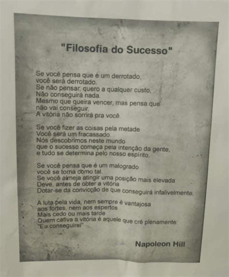 Filosofia Do Sucesso Napoleon Hill Filosofia