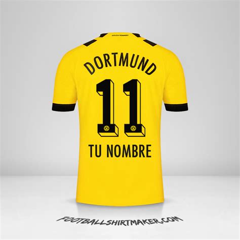 Crear jersey Borussia Dortmund 2022 2023 con tu Nombre y Número