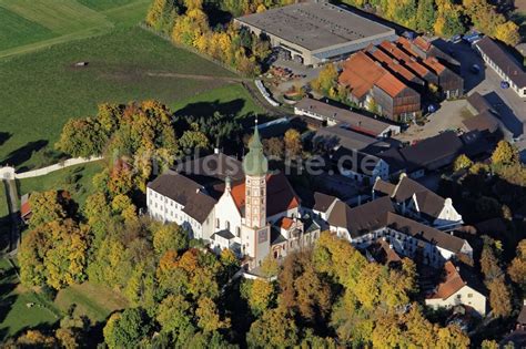 Luftbild Andechs Geb Udekomplex Des Klosters Andechs Mit