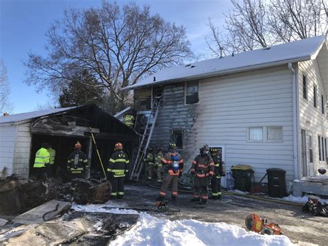 Willmar Firefighters Assisted By Neighboring Departments As They Battle Garage House Fire In