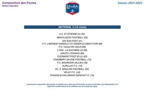 N3 La Composition De La Poule Auvergne Rhône Alpes Metro Sports