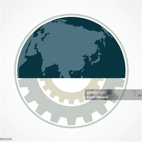Earth And Gear Concept High-Res Vector Graphic - Getty Images