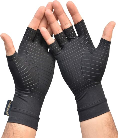 Medipaq Guantes De Artritis Guantes De Mano Sin Puntas Con Cobre Para