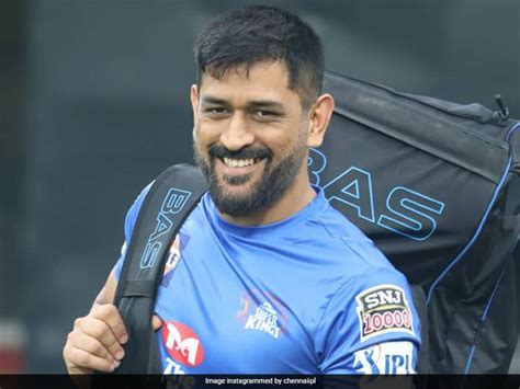 Ipl 2020 Csk Share A Picture Of Ms Dhoni Sporting A Smile They Cant