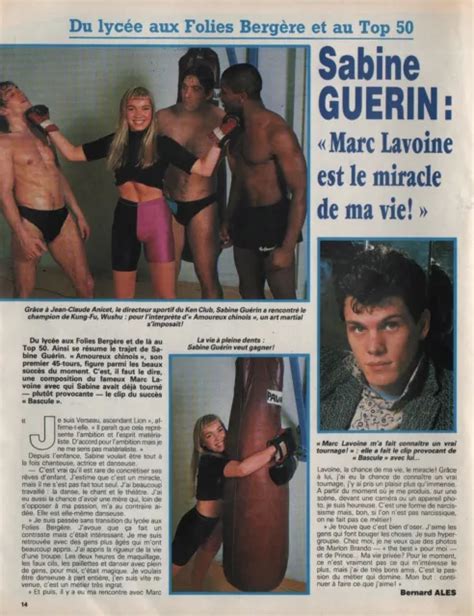 COUPURE DE PRESSE Clipping 1988 Sabine Guerin 1 Page EUR 3 00