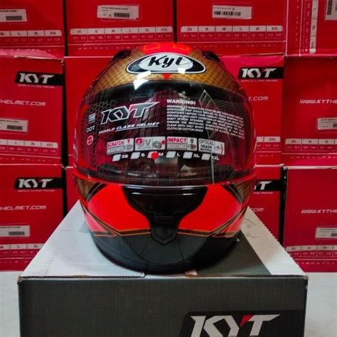 Kyt Rc Seven Full Face Helm Kyt Rc Motif Rc Series Red Fluo