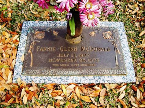 Fannie Mae Glenn McDonald 1907 1975 Mémorial Find a Grave