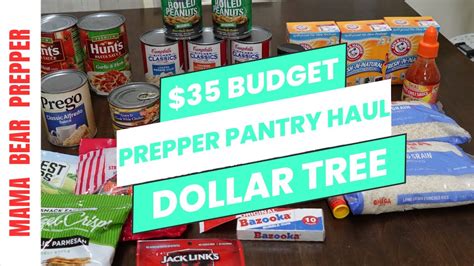 Dollar Tree Prepper Pantry Haul Preps Youtube