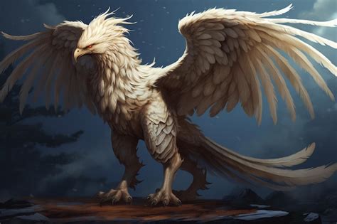 Premium AI Image | mythical creature griffin