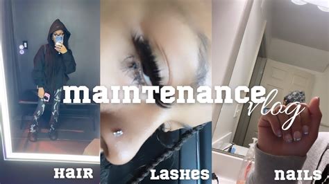 Maintenance Vlog☆hair Lashes Nails Eyebrows Youtube