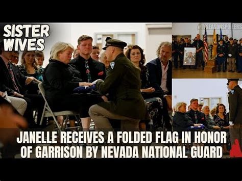 Tearful Janelle Brown Receives Garrisons Folded Flag First Pics YouTube