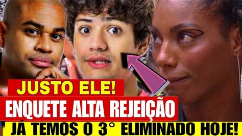 ENQUETE ATUALIZADA JÁ TEMOS O 3º ELIMINADO DO BBB 2023 HOJE ENTRE