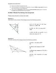 NC Math 3 Module Five Pathway One Assignment Pdf Google Doc Access