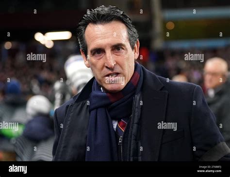 Unai Emery entraîneur d Aston Villa lors du match de groupe E de l