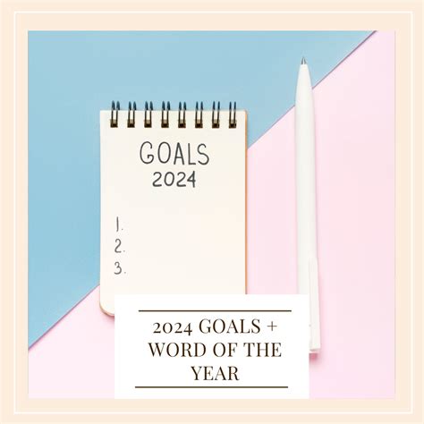 Goals Word Of The Year It Starts With Coffee Blog By Neely