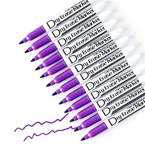 Volcanics Purple Dry Erase Markers Low Odor Fine Whiteboard