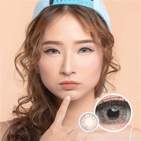 Softlens Softlen Fuzzy Eos Adelio Grey Dan Brown Normal 145mm Lazada