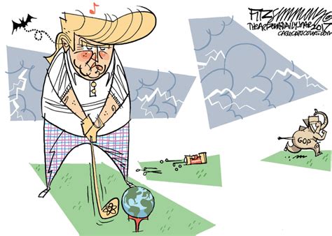 Cartoons: Best of Donald Trump on the golf course