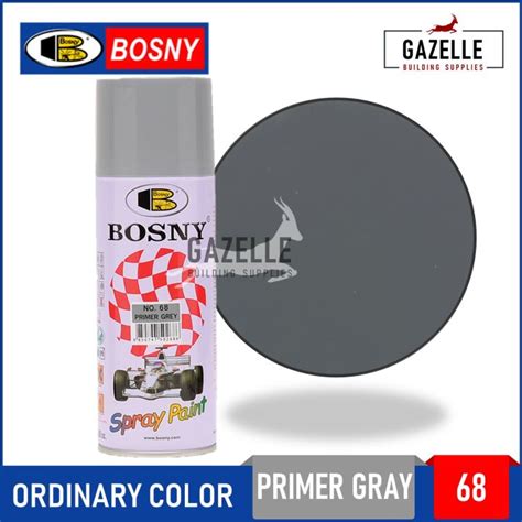 Bosny Acrylic Spray Paint 68 Primer Grey Lazada PH